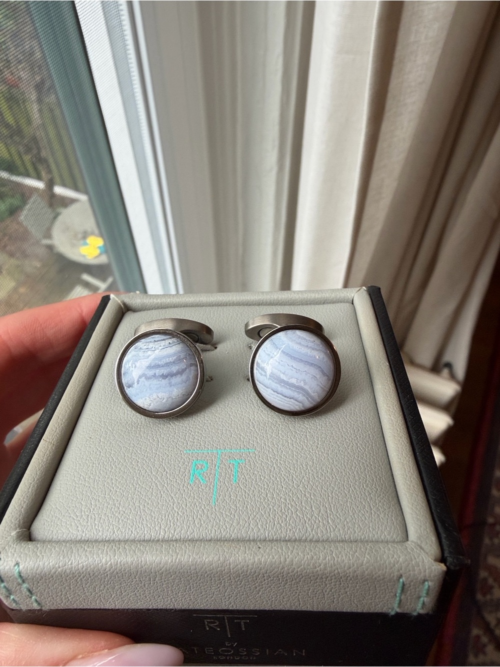 Tateossian light blue Men’s Accessory Cuff Links